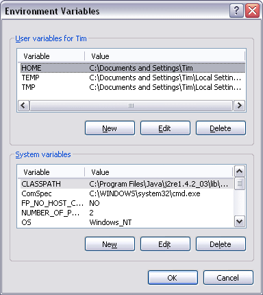 Windows Environment Variables